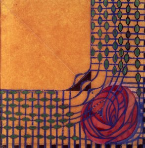Textildesign, c.1915 av Charles Rennie Mackintosh